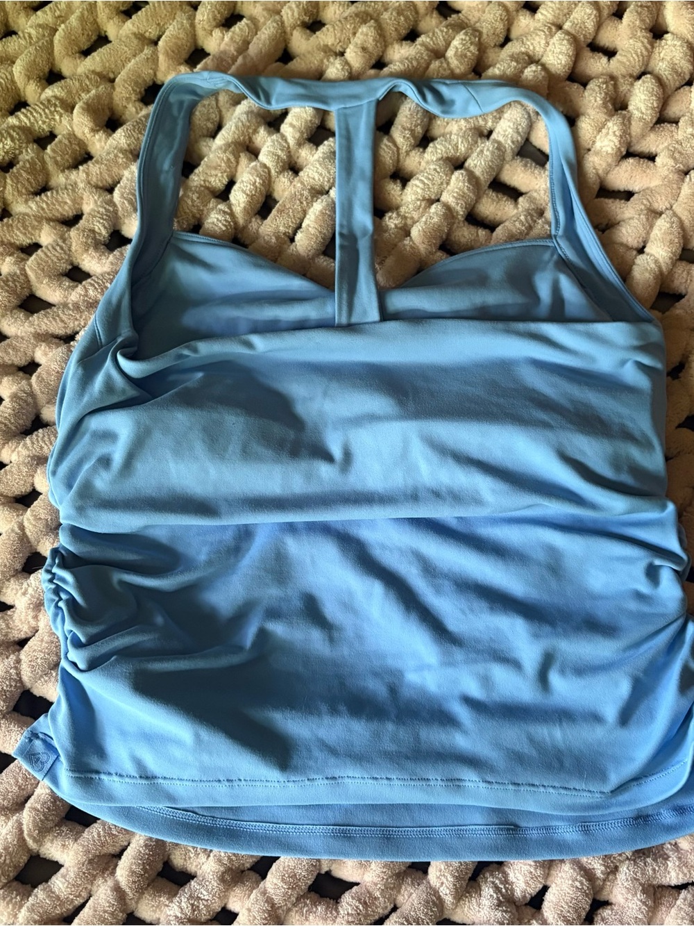 Light Blue Racerback Tank Top - Picture 2 of 4